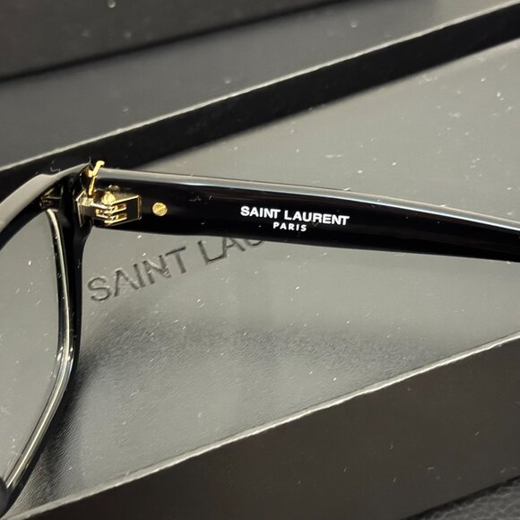Saint Laurent SL M150/F 001 Black Designer Eyeglasses Classic Luxury Frame - Picture 4 of 8